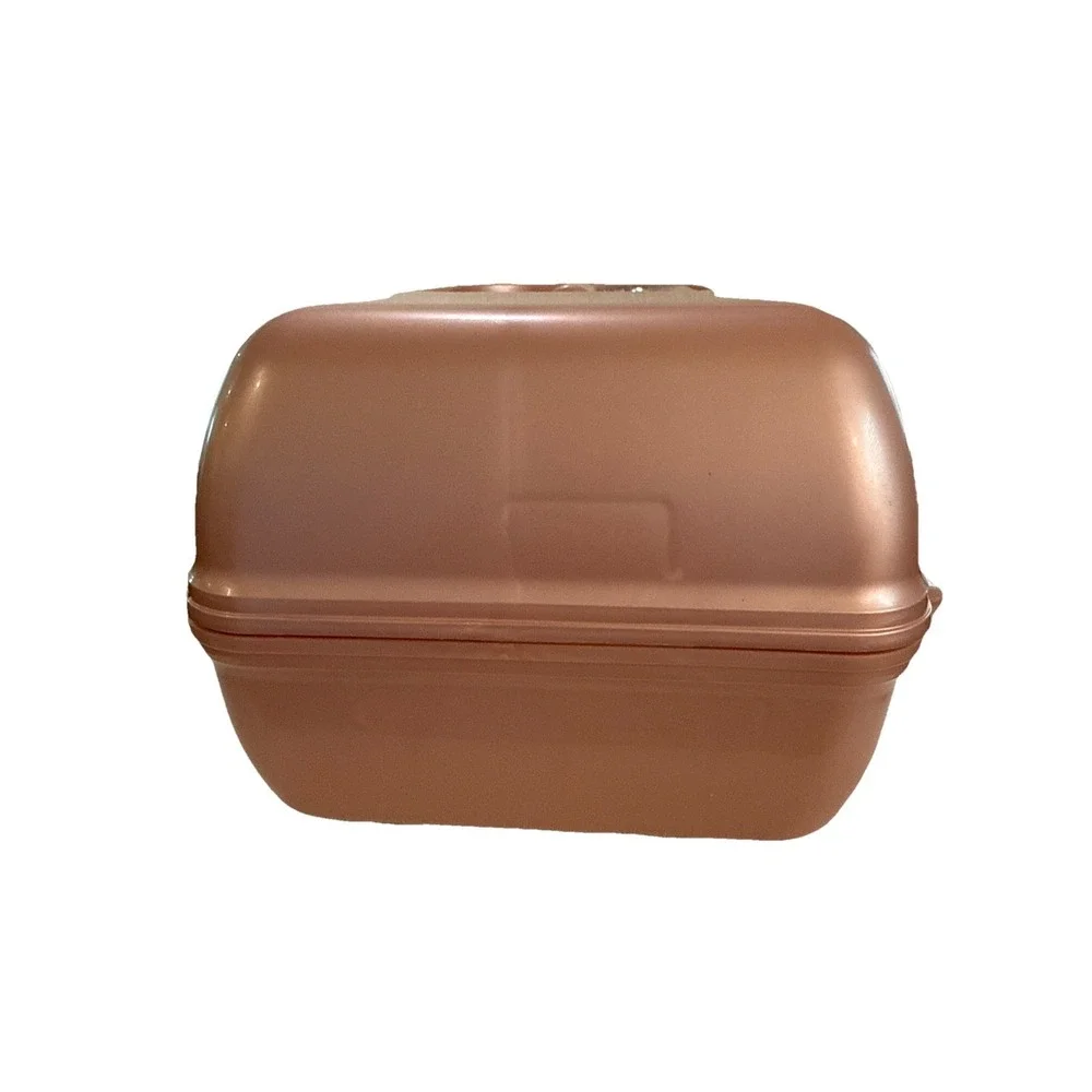 Rose Gold Marble Caboodles‎ Large Makeup Case Vintage Rare Made In USA